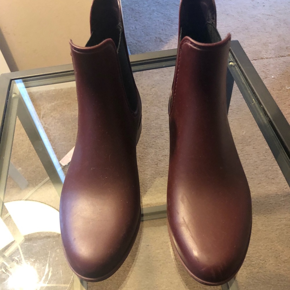 Jcrew red booties